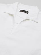 Men's White Linen Cotton Regular Fit Shirt