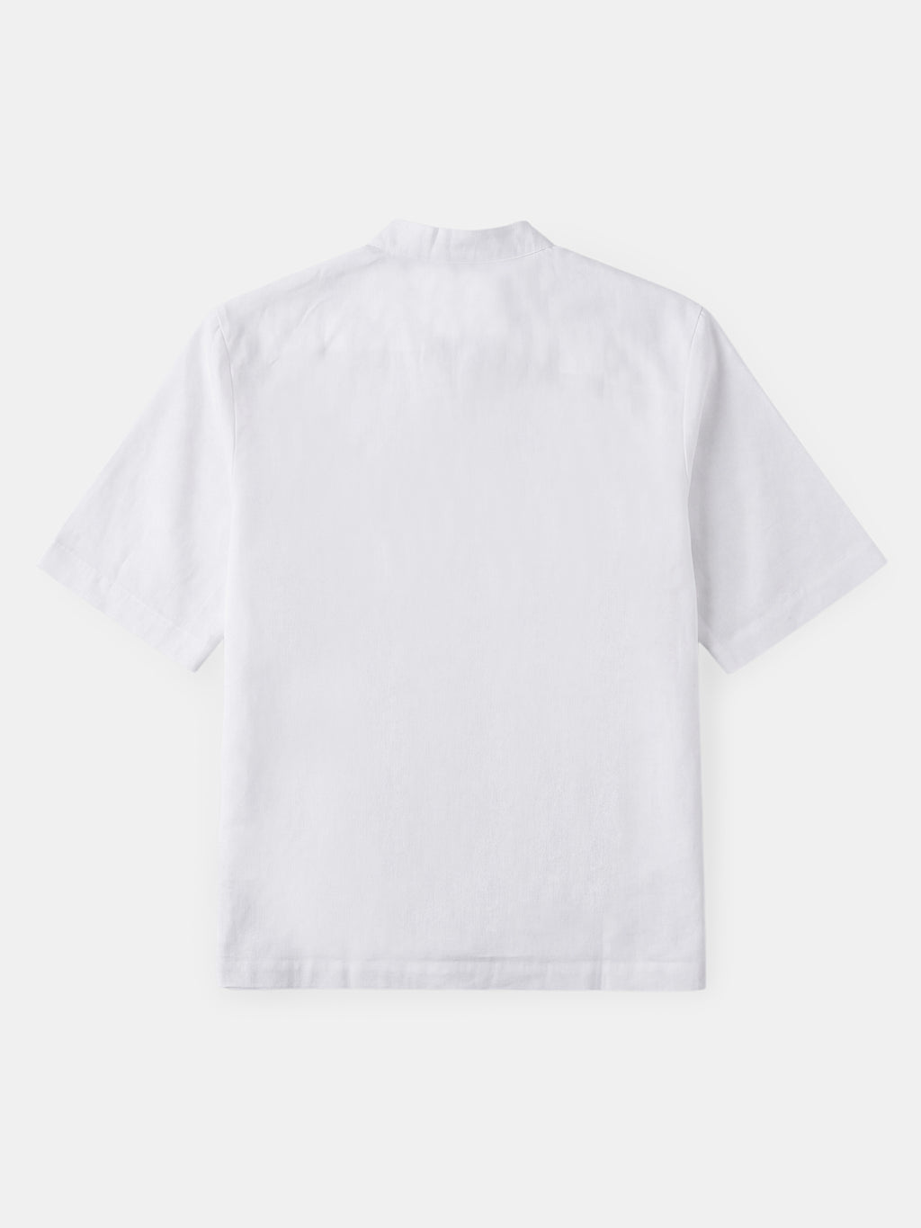 Men's White Linen Cotton Regular Fit Shirt