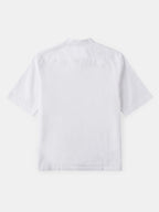 Men's White Linen Cotton Regular Fit Shirt