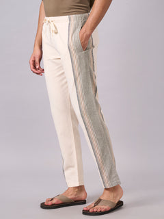 Men's 100% Cotton Regular Fit Pant Natural