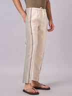 Men's Natural 100% Cotton Regular Fit Pant