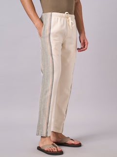 Men's 100% Cotton Regular Fit Pant Natural