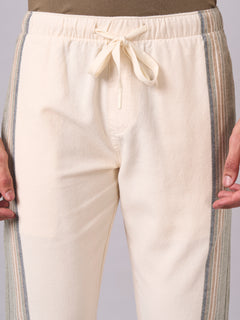 Men's 100% Cotton Regular Fit Pant Natural