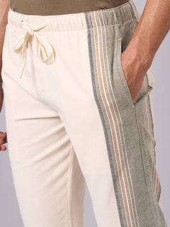 Men's 100% Cotton Regular Fit Pant Natural