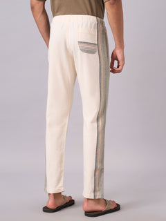 Men's 100% Cotton Regular Fit Pant Natural
