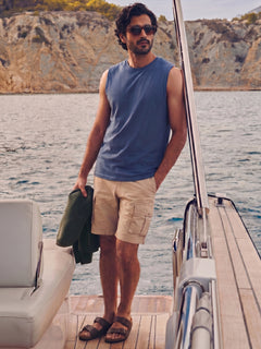 Men's Lavender Cotton Bamboo Elastane Regular Fit Knit Vest
