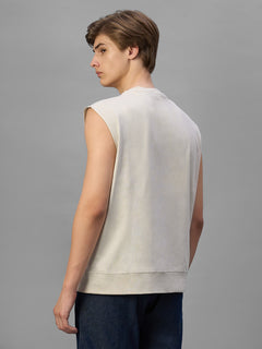 Men's Natural 100% Organic Cotton Relax Fit Knit Vest