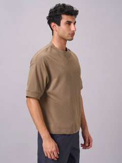 Men’s Cotton Relax Fit T-Shirt Khaki