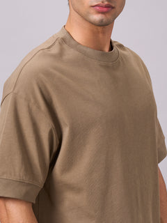 Men’s Cotton Relax Fit T-Shirt Khaki
