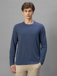 Men's Lavender Cotton Bamboo Elastane Regular Fit Tshirt