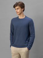 Men's Lavender Cotton Bamboo Elastane Regular Fit Tshirt