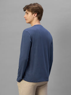 Men's Lavender Cotton Bamboo Elastane Regular Fit Tshirt