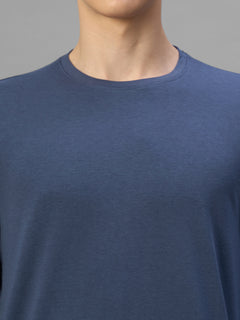Men's Lavender Cotton Bamboo Elastane Regular Fit Tshirt