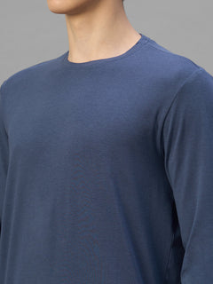 Men's Lavender Cotton Bamboo Elastane Regular Fit Tshirt