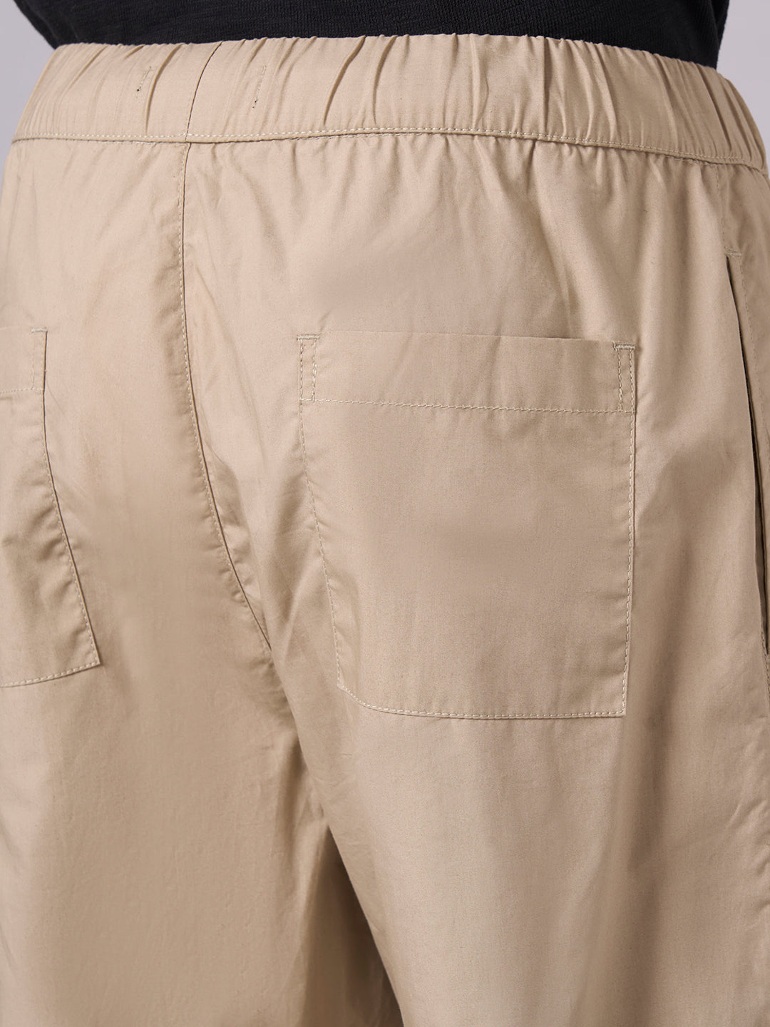 Men's Khaki 100% Cotton Loose Fit Pant