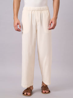 Men’s Cotton Loose Fit Pant Off White