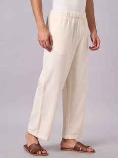 Men’s Cotton Loose Fit Pant Off White
