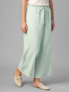 Women's Sage Linen Viscose Regular Fit Pant