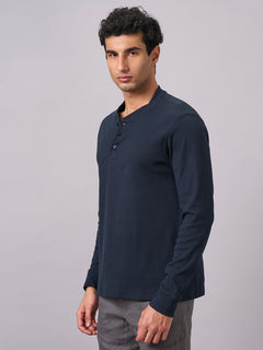 Men’s Cotton Elastane Regular Fit T-Shirt Navy