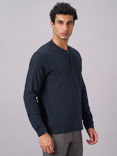 Men’s Cotton Elastane Regular Fit T-Shirt Navy