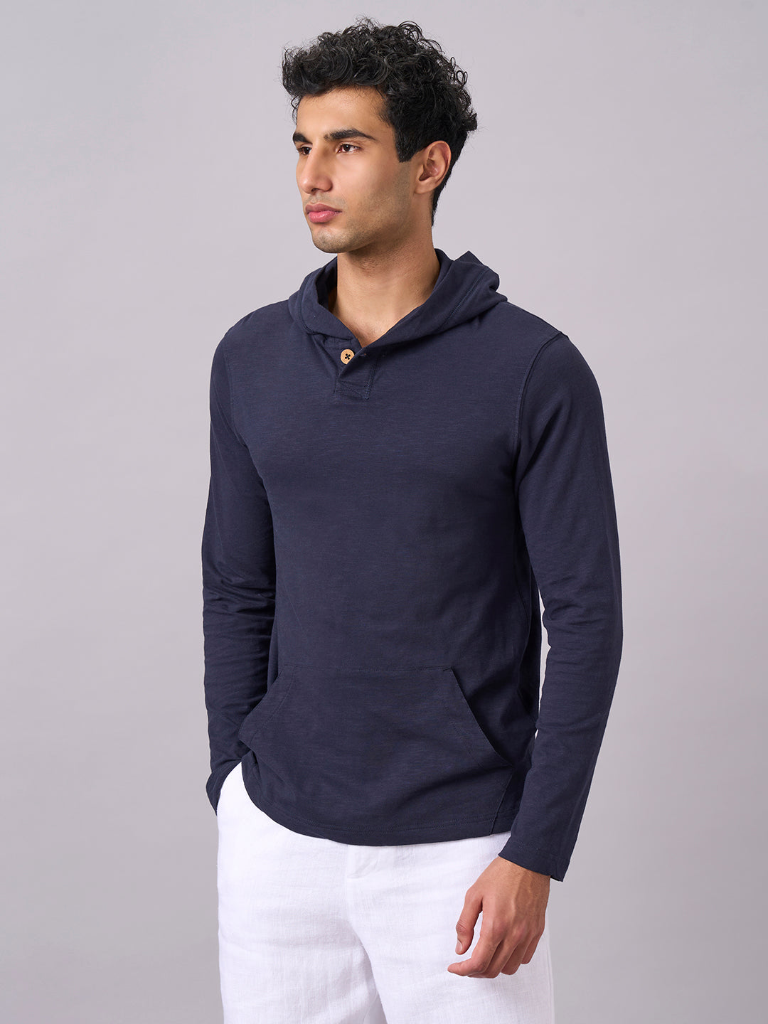 Men's Navy 100% Organic Cotton Regular Fit Tshirt