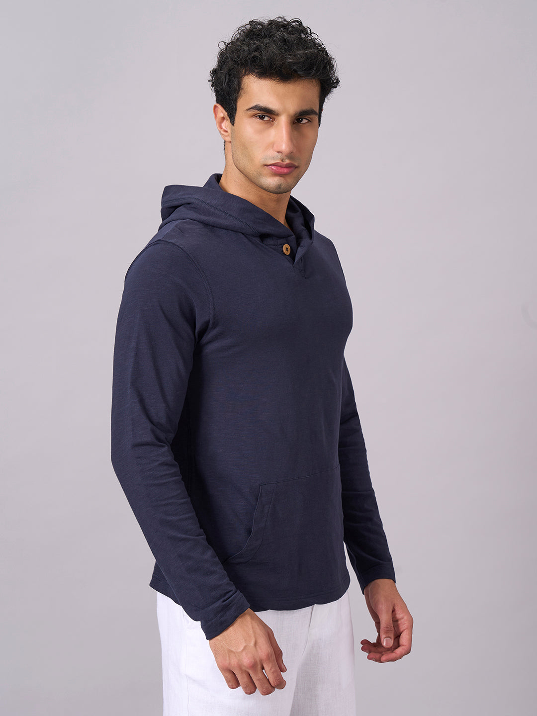 Men's Navy 100% Organic Cotton Regular Fit Tshirt