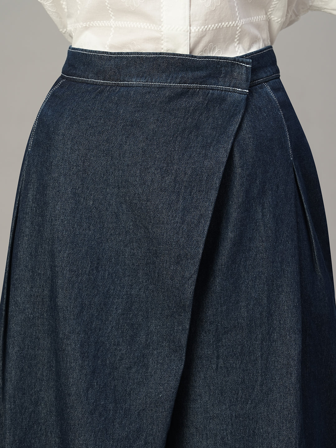 Women's Denim 100% Cotton Regular Fit Culotte