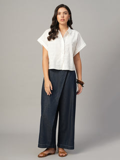 Women's Denim 100% Cotton Regular Fit Culotte