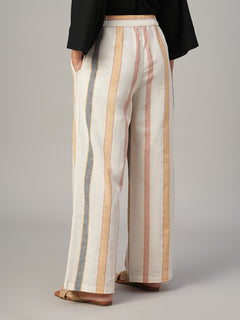 Women's Natural Linen Cotton Regular Fit Pant