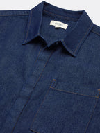Men's Denim Blue 100% Cotton Regular Fit Shirt