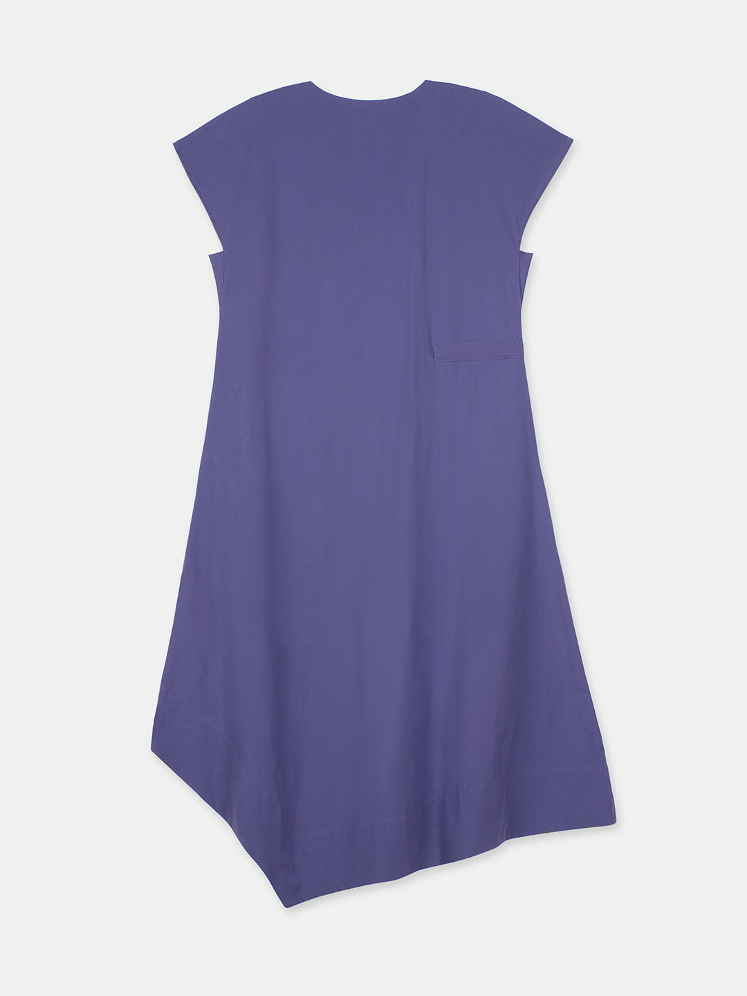 Women's Blue Cotton Lycra Regular Fit Dress