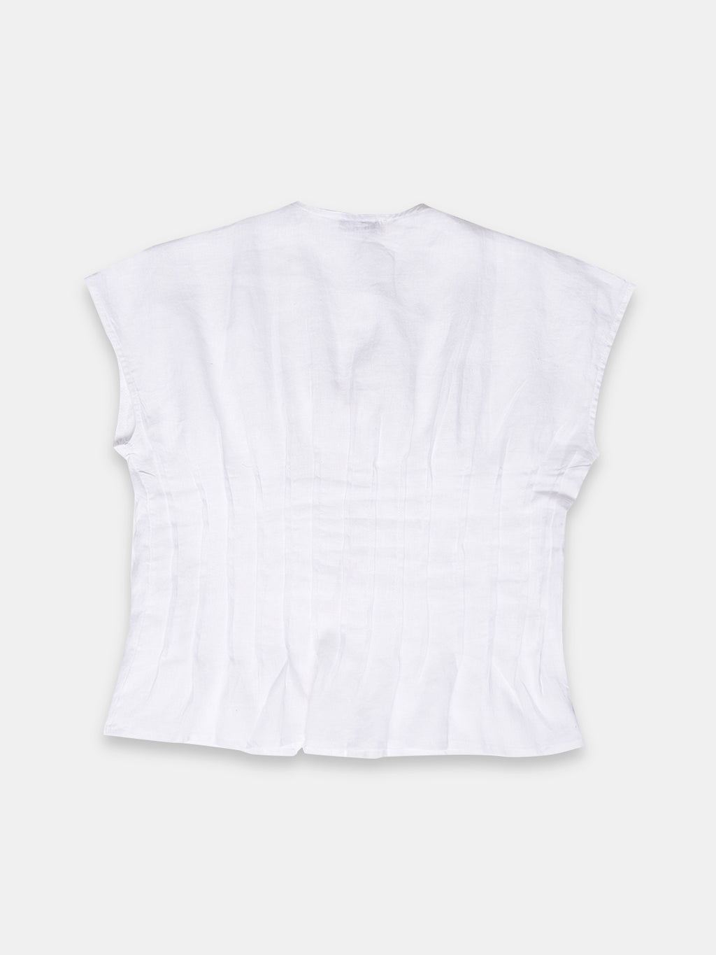 Women's 100% Linen Regular Fit Blouse White B