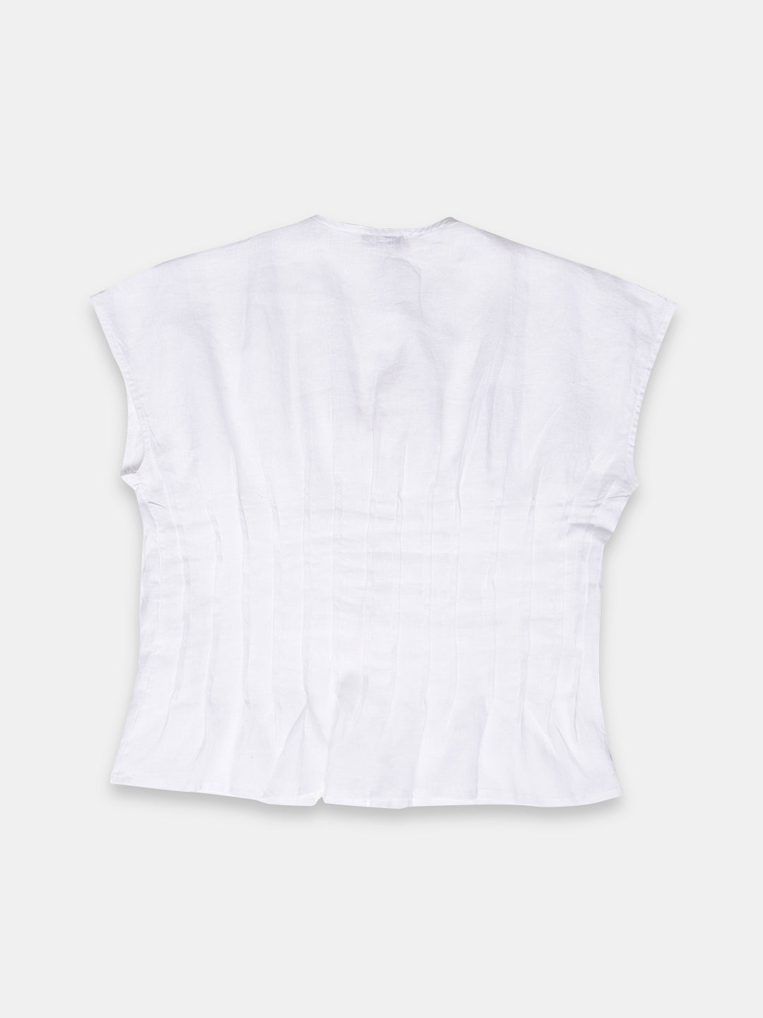 Women's 100% Linen Regular Fit Blouse White B