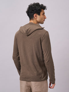 Men’s Organic Cotton Regular Fit T-Shirt Brown