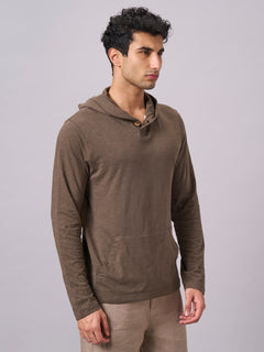 Men’s Organic Cotton Regular Fit T-Shirt Brown