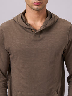 Men’s Organic Cotton Regular Fit T-Shirt Brown