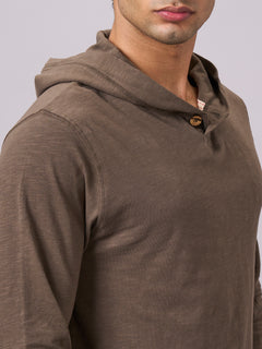Men’s Organic Cotton Regular Fit T-Shirt Brown