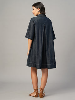 Women's Denim 100% Cotton Boxy Fit Dress
