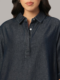 Women's Denim 100% Cotton Boxy Fit Dress