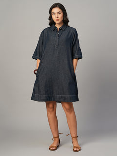 Women's Denim 100% Cotton Boxy Fit Dress