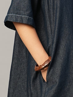 Women's Denim 100% Cotton Boxy Fit Dress