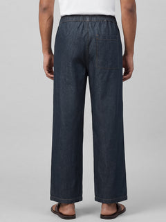 Men's 100% Cotton Loose Fit Denim Pant Blue