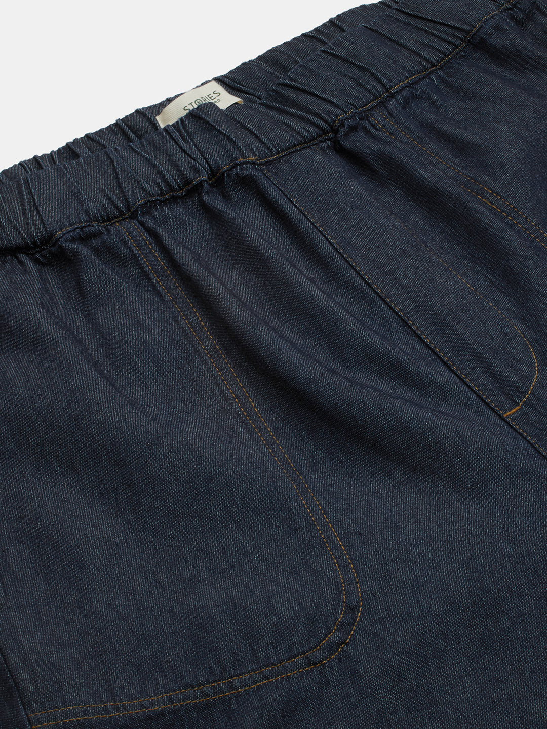 Men's Denim Blue 100% Cotton Loose Fit Pant