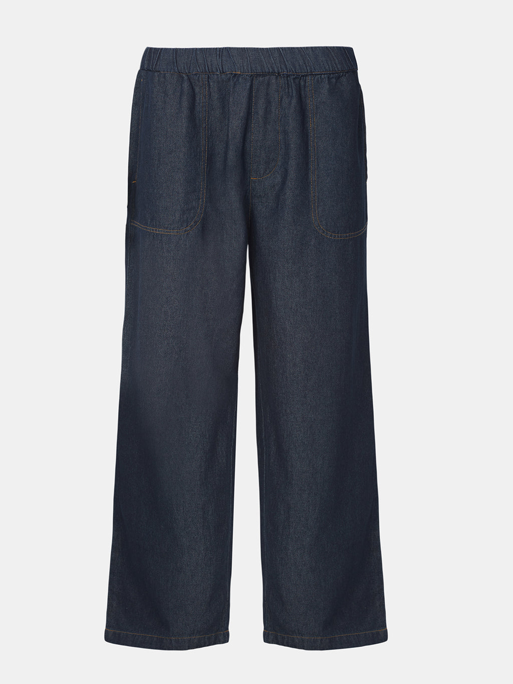 Men's Denim Blue 100% Cotton Loose Fit Pant