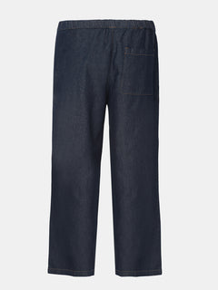 Men's 100% Cotton Loose Fit Denim Pant Blue