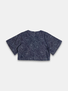 Women's 100% Cotton Regular Fit Blouse Denim