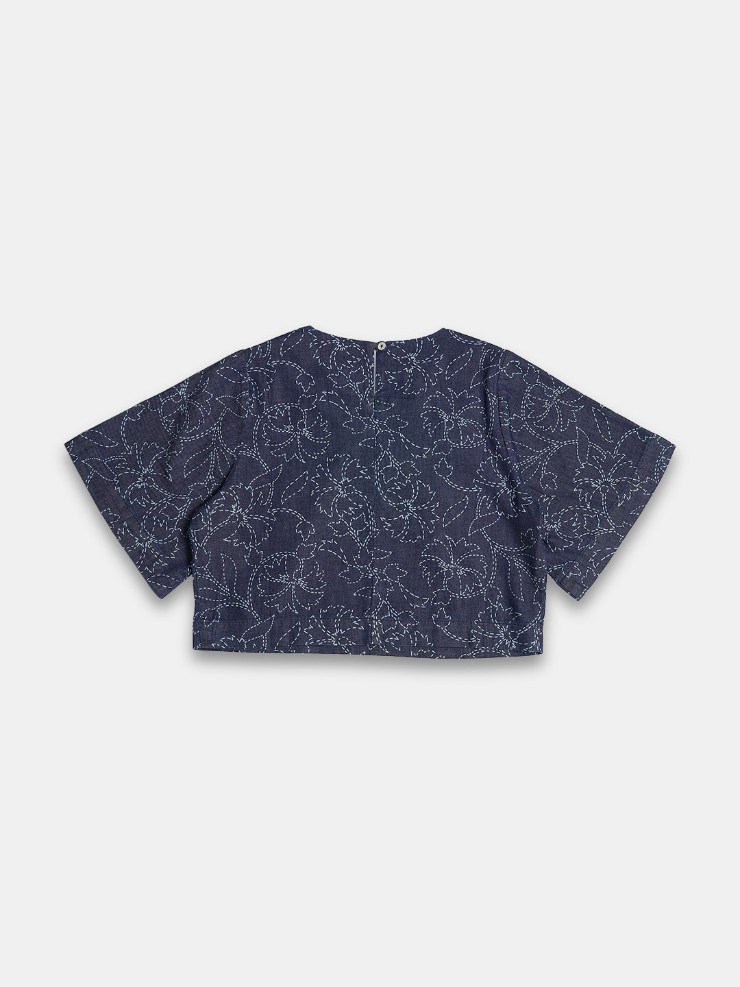 Women's 100% Cotton Regular Fit Blouse Denim