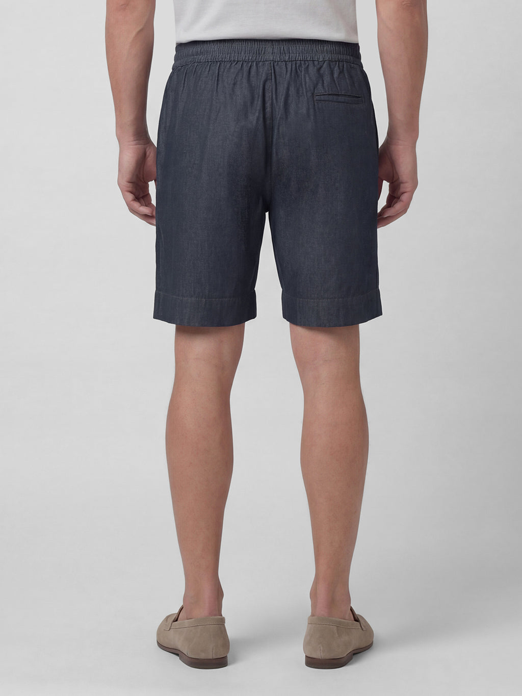 Men's Denim Blue 100% Cotton Regular Fit Shorts