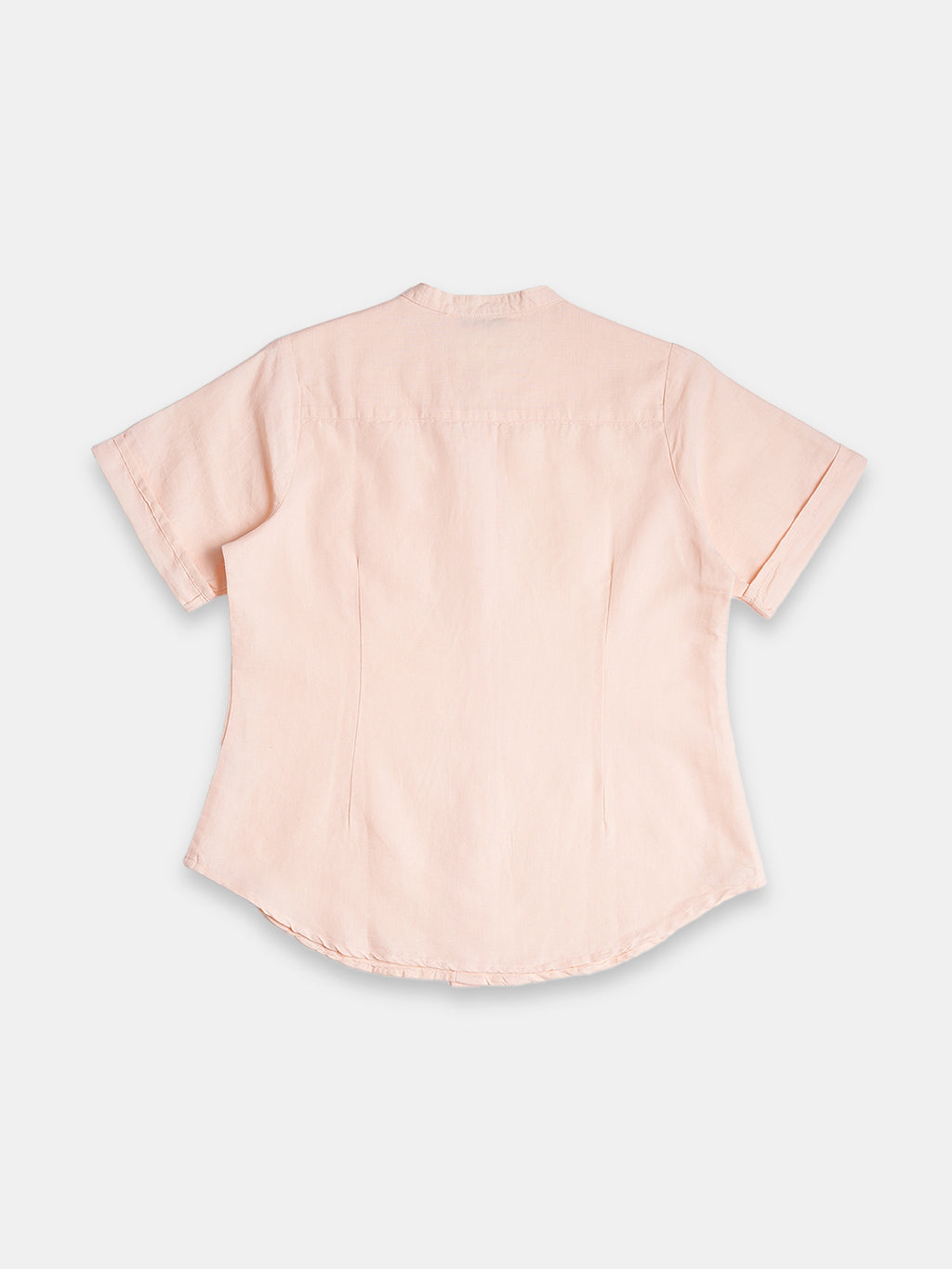 Women's Linen Cotton Regular Fit Blouse Peach