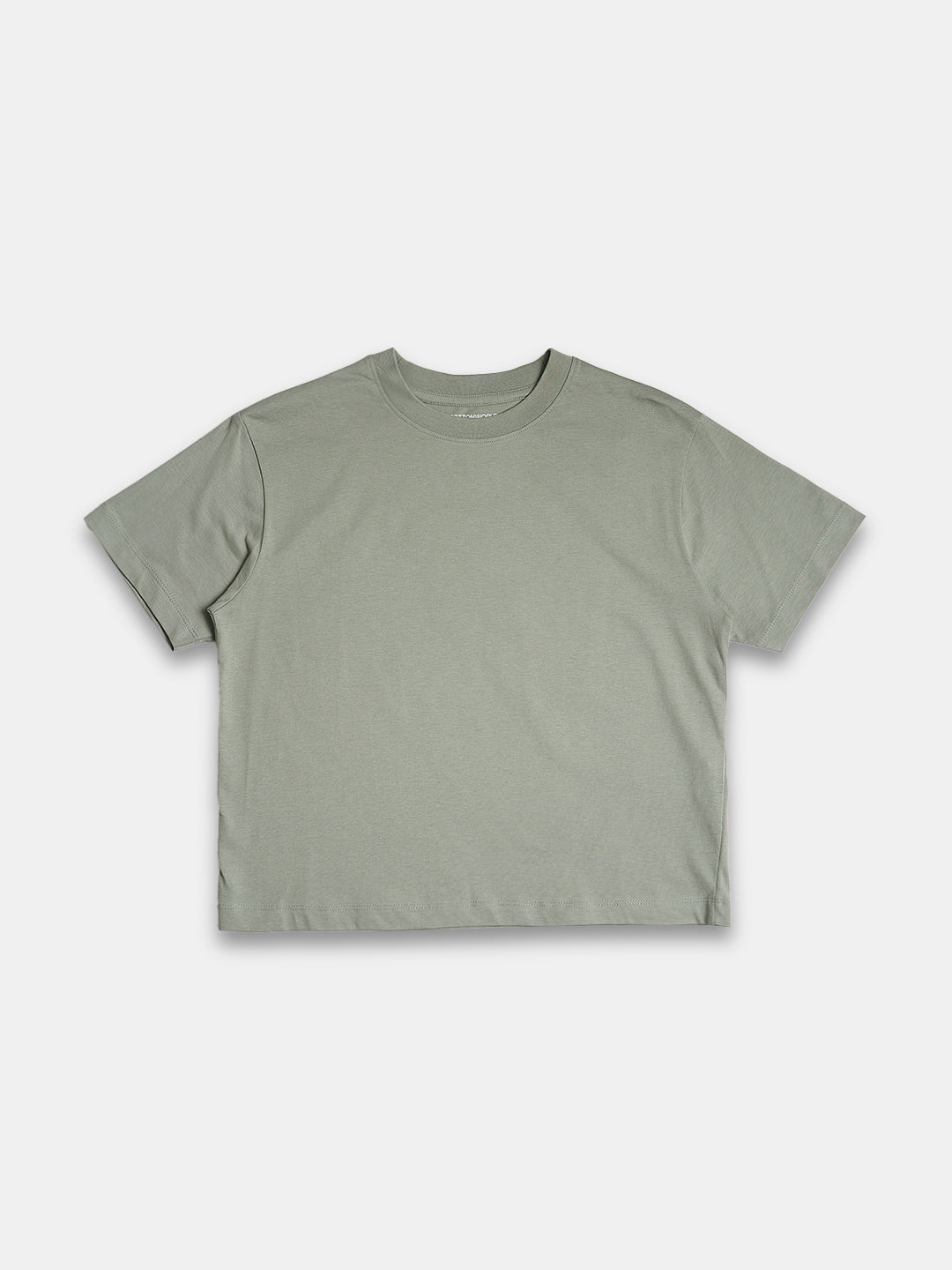 Women's 100% Cotton Regular Fit Tshirt Light Green